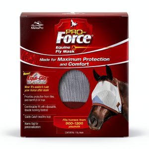 Equine Fly Mask Pro-Force UV Protection Adjustable Fit Without Ears-0
