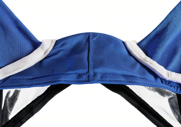 Horse Fly Mask Harrison Howard Pro Luminous UV Protection Large Blue-4