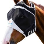 Shires Fly Guard Fine Mesh Horse Fly Mask with Ear Holes-0