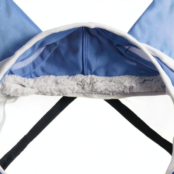 Horse Fly Mask Harrison Howard Pro Luminous UV Protection Large Blue-2