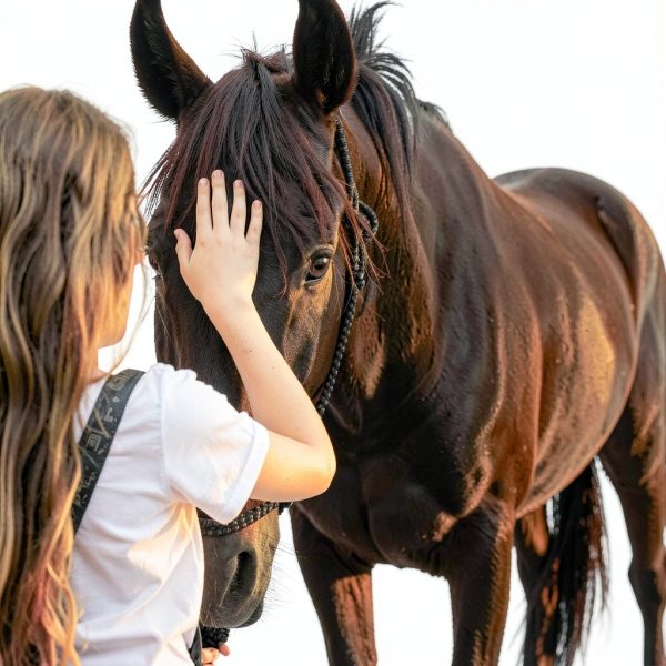 Equine Fly Mask Pro-Force UV Protection Adjustable Fit Without Ears-3