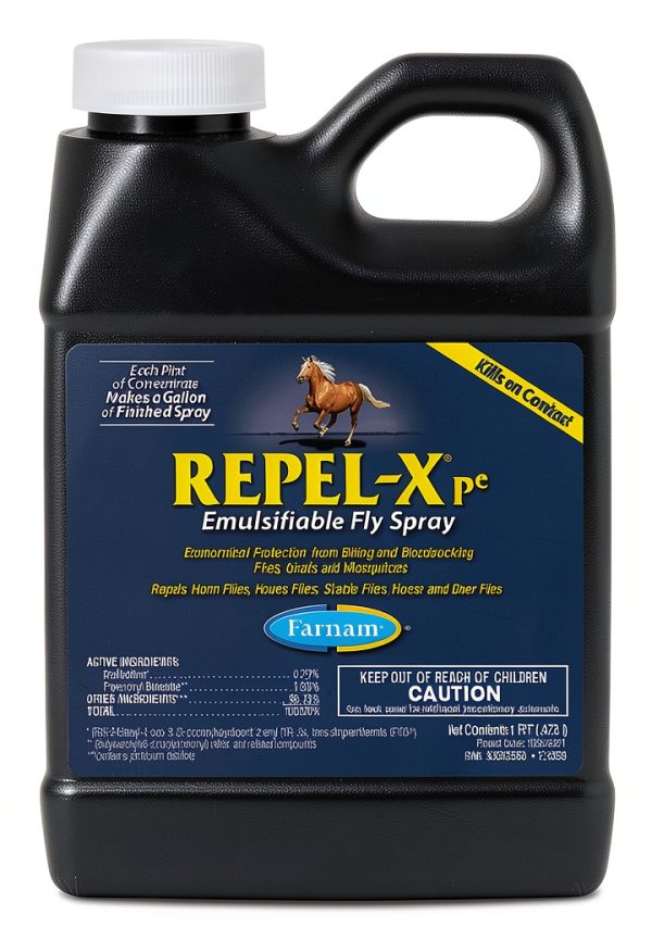 Farnam Repel X Concentrated Fly Spray for Horses 16 oz Water Mix-0